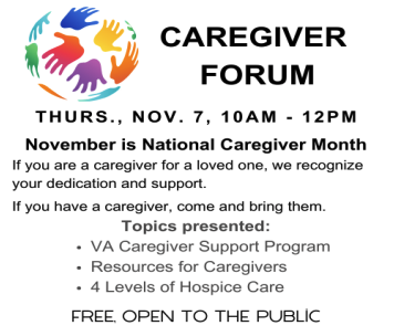 Caregiver Forum hosted on November 7th, 2024